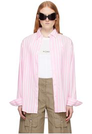 Acne Studios Pink & White Stripe Shirt