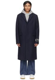 Acne Studios Navy Single-Breasted Coat