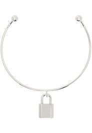 Acne Studios Silver Padlock Choker