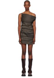 Acne Studios Brown Dumella Minidress