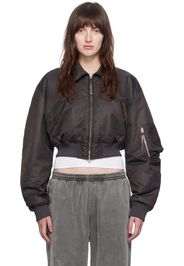 Acne Studios Gray Relaxed-Fit Bomber Jacket