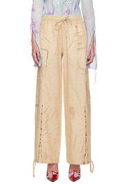 Acne Studios Beige Trompe L'œil Trousers