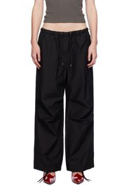 Acne Studios Black Relaxed-Fit Trousers