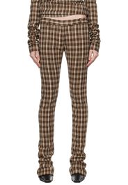 Acne Studios Brown & Beige Check Tailored Trousers