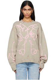 Acne Studios Beige Bonded Sweater