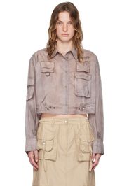 Acne Studios Brown Button-Up Shirt