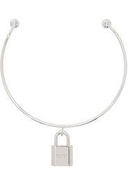 Acne Studios Silver Padlock Choker