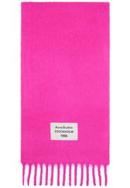 Acne Studios Pink Fringe Alpaca Scarf