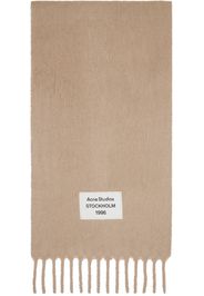 Acne Studios Beige Fringe Alpaca Scarf