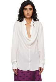 Acne Studios White Silk Blouse
