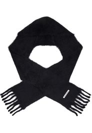 Acne Studios Black Mohair Hood Scarf