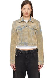 Acne Studios Blue Flocked Denim Jacket