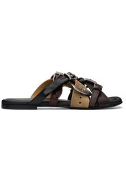 Acne Studios Brown Leather Belts Strap Sandals