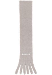 Acne Studios Gray Skinny Logo Scarf