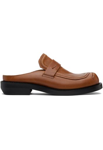 ADER error Brown Curve MU03 Slip-On Loafers