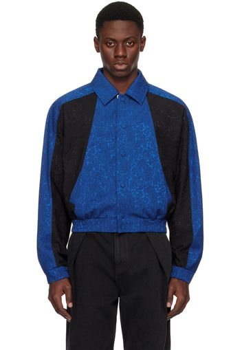 ADER error Blue & Black Jacquard Jacket