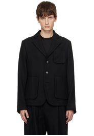 ADER error Black Patch Pocket Blazer