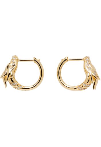 Adina Reyter Gold Dragon Huggie Earrings