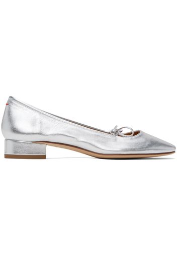 Aeyde Silver Darya Nappa Ballerina Flats