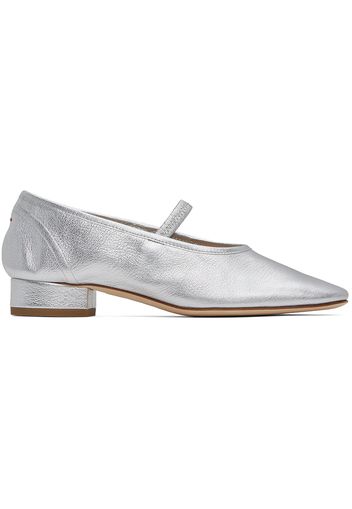 Aeyde Silver Pippa Ballerina Flats