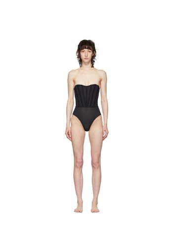 Agent Provocateur Black Roxey Corset Bodysuit