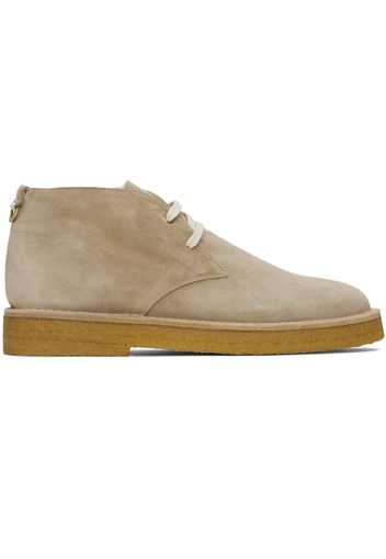 Agnona Beige Chukka Desert Boots