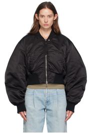 AGOLDE Black Jett Bomber Jacket