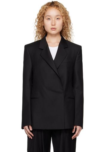 ALAÏA Black Double-Breasted Blazer