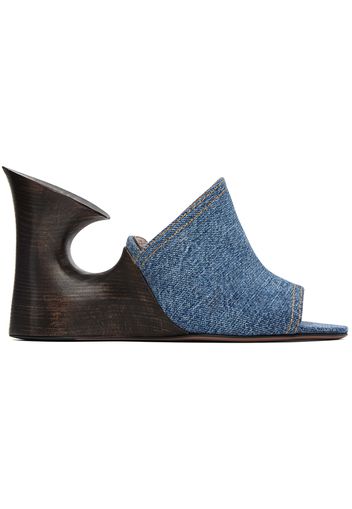 ALAÏA Blue 'La Sculpture' Mules