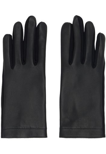 ALAÏA Black Paneled Gloves