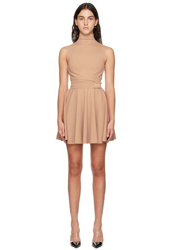 ALAÏA Beige Sculpting Minidress