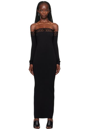 ALAÏA Black Vienne Maxi Dress