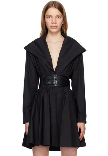 ALAÏA Black Hooded Bodysuit