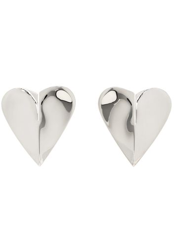 ALAÏA Silver 'Le Cœur' Earrings