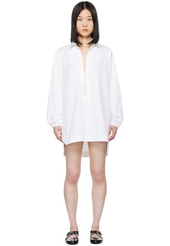 ALAÏA White Tunic Minidress