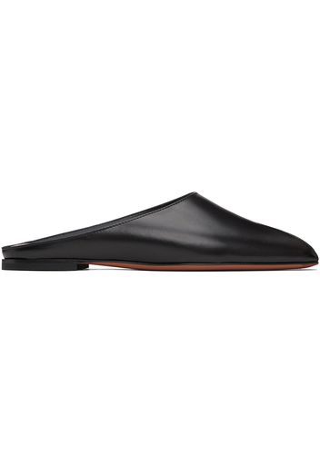 ALAÏA Black Spike Flat Open Mules