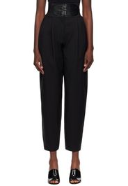 ALAÏA Black Belted Trousers