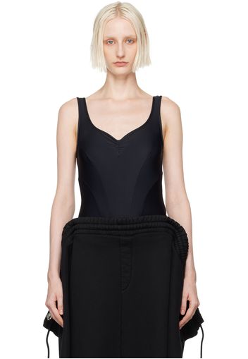 ALAINPAUL Black Justaucorps Bodysuit