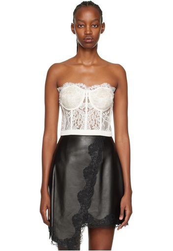 Alexander McQueen Off-White Lace Corset