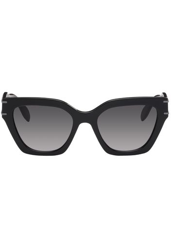 Alexander McQueen Black Cat-Eye Sunglasses