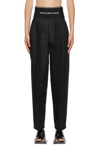 Alexander Wang Black Carrot Leg Trousers