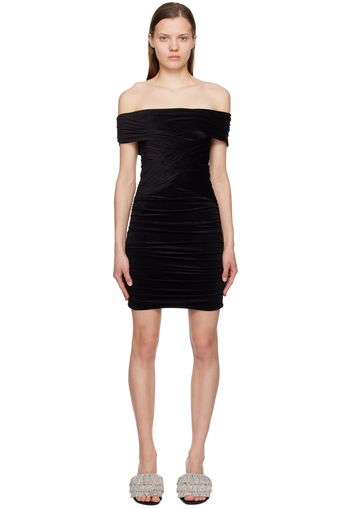 Alexander Wang Black Off-The-Shoulder Minidress