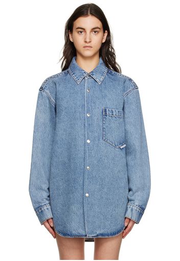 Alexander Wang Indigo Oversized Denim Shirt