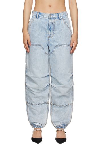 Alexander Wang Blue Double Front Carpenter Jeans