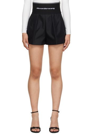 Alexander Wang Black Pleated Shorts