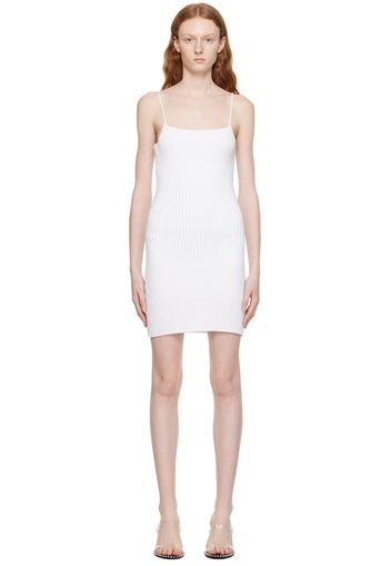 Alexander Wang White Rib Minidress