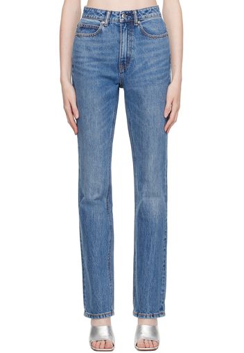 Alexander Wang Blue Stacked Jeans