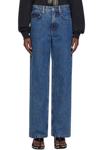 Alexander Wang Blue Super Ez Jeans