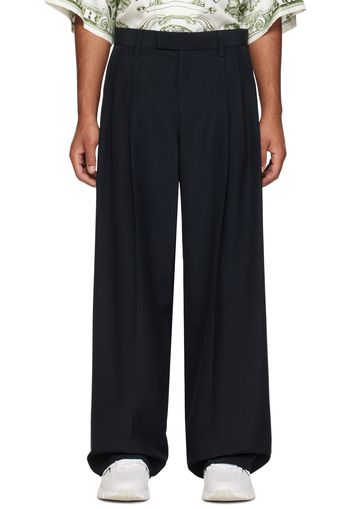 Alexander Wang Black Pleated Trousers