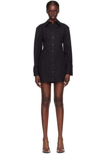 Alexander Wang Black Paneled Minidress